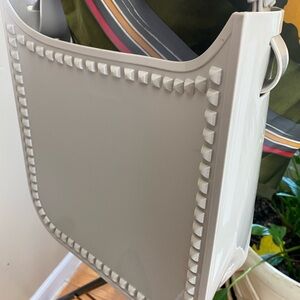 Fico large cross body bag  grey Carmen Sol made in Italy